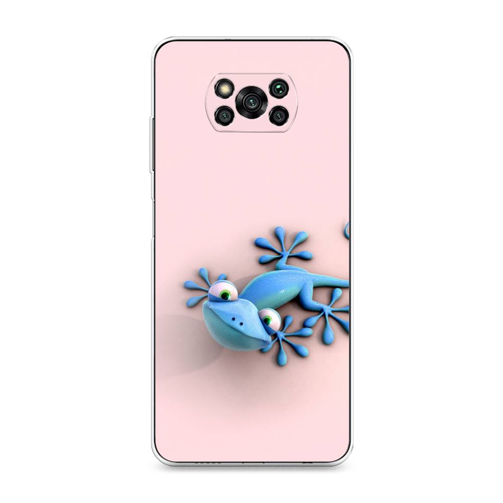 

Чехол Awog на Poco X3/X3 Pro "Голубая ящерка", Разноцветный, 310650-2