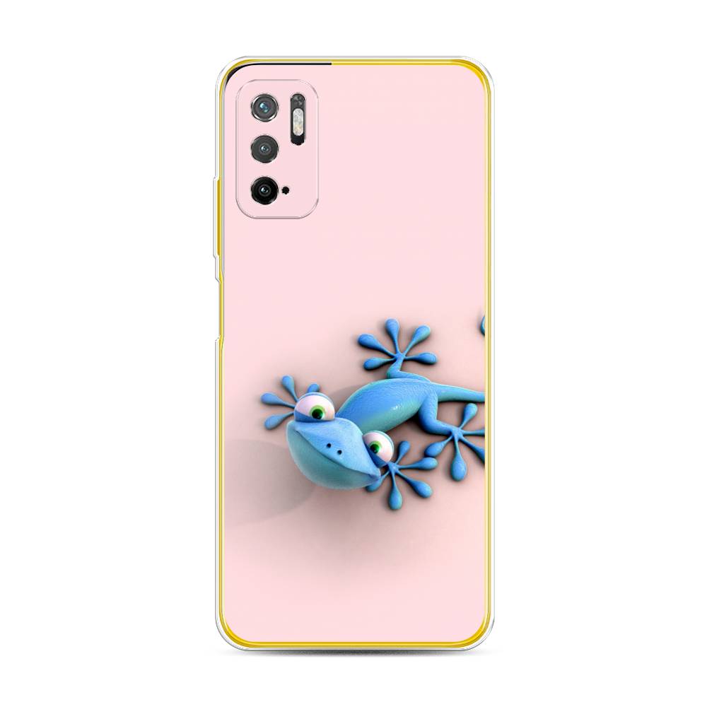 

Чехол Awog на Poco M3 Pro "Голубая ящерка", Разноцветный, 311050-2