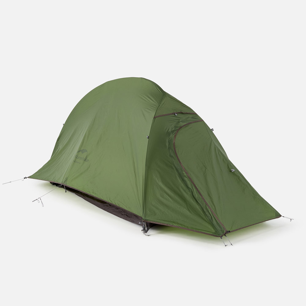 Палатка Naturehike Cloud up 1 20D ультралёгкая, одноместная, зелёная, NH18T010-T