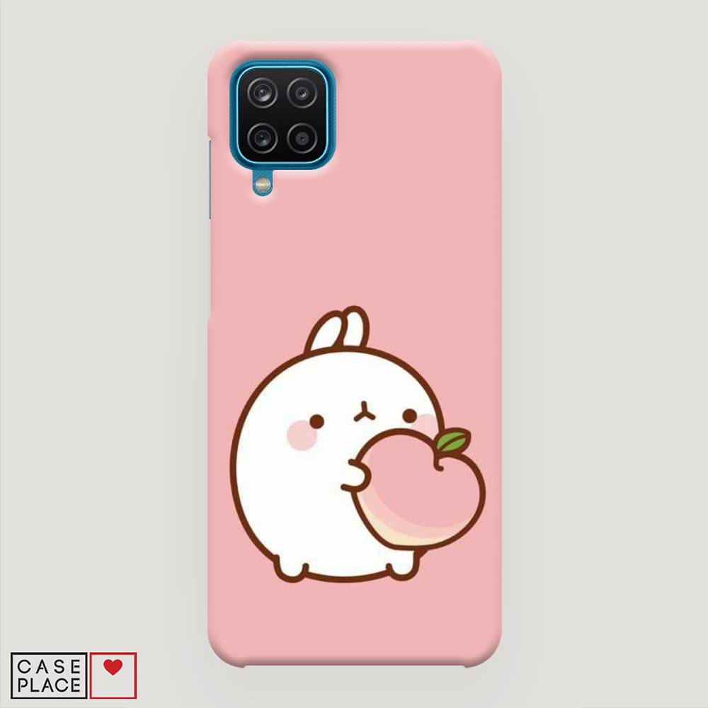 

Пластиковый чехол "Кролик с персиком" на Samsung Galaxy M12, 2102620-1