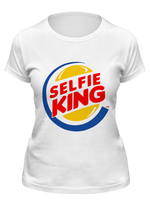 

Футболка женская Printio Король селфи (selfie king) белая M, Белый, Король селфи (selfie king)