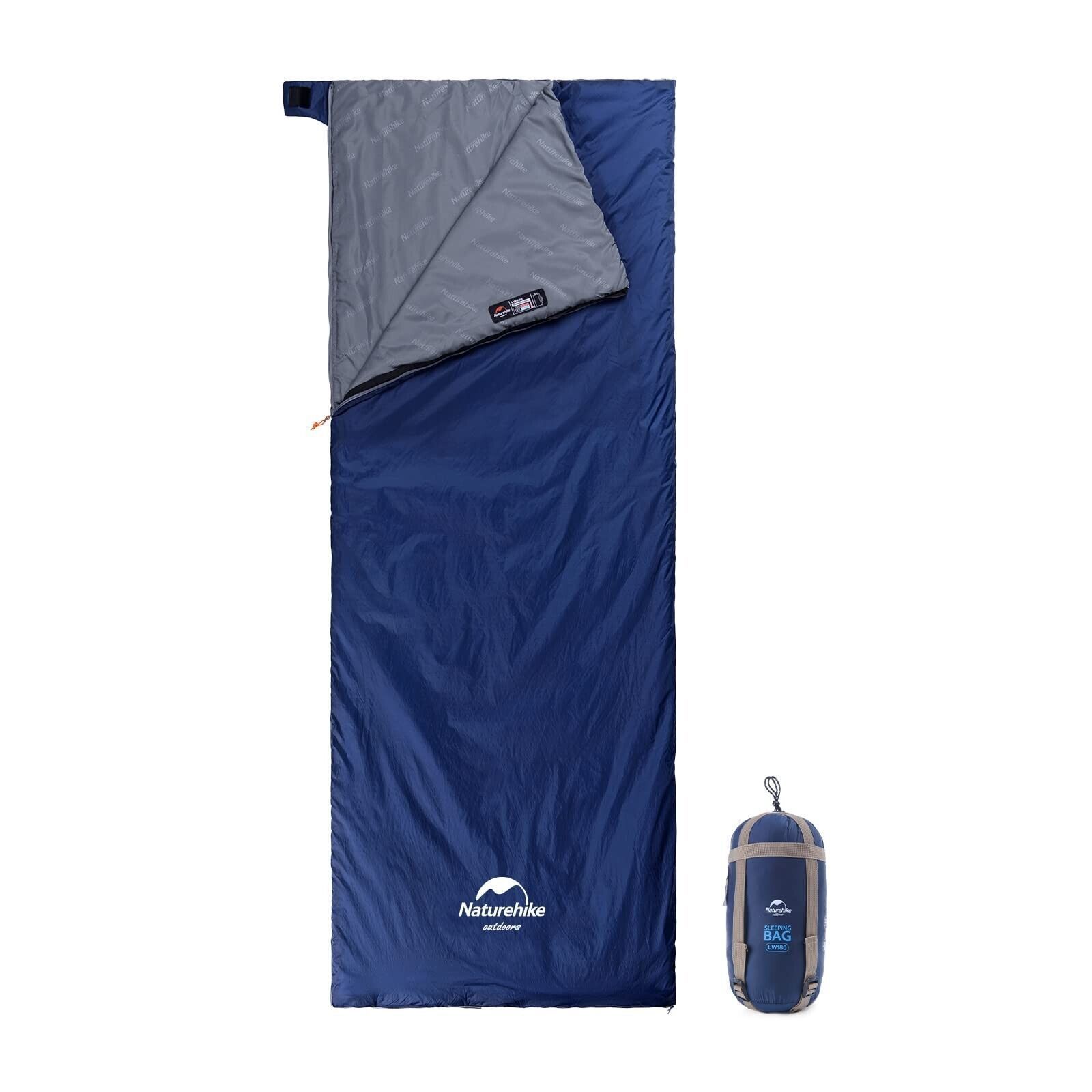 Мешок спальный Naturehike LW180 mini, M, сине-голубой, NH21MSD04