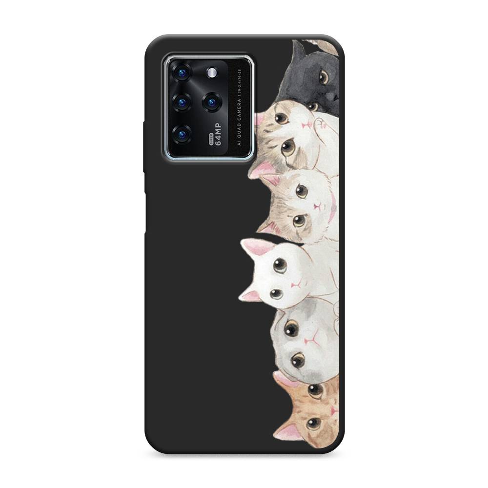 

Матовый силиконовый чехол "Котики" на ZTE Blade V30, Котики