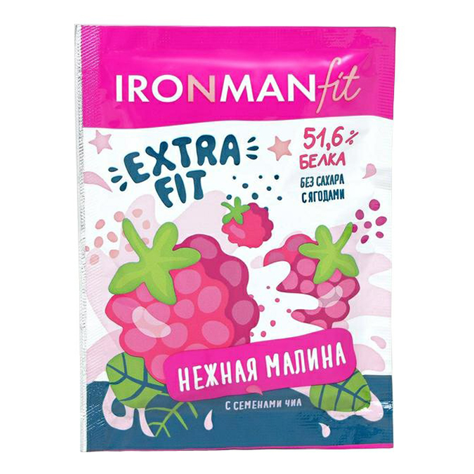 фото Смесь для приготовления йогурта ironman extra-fit малина 25 г