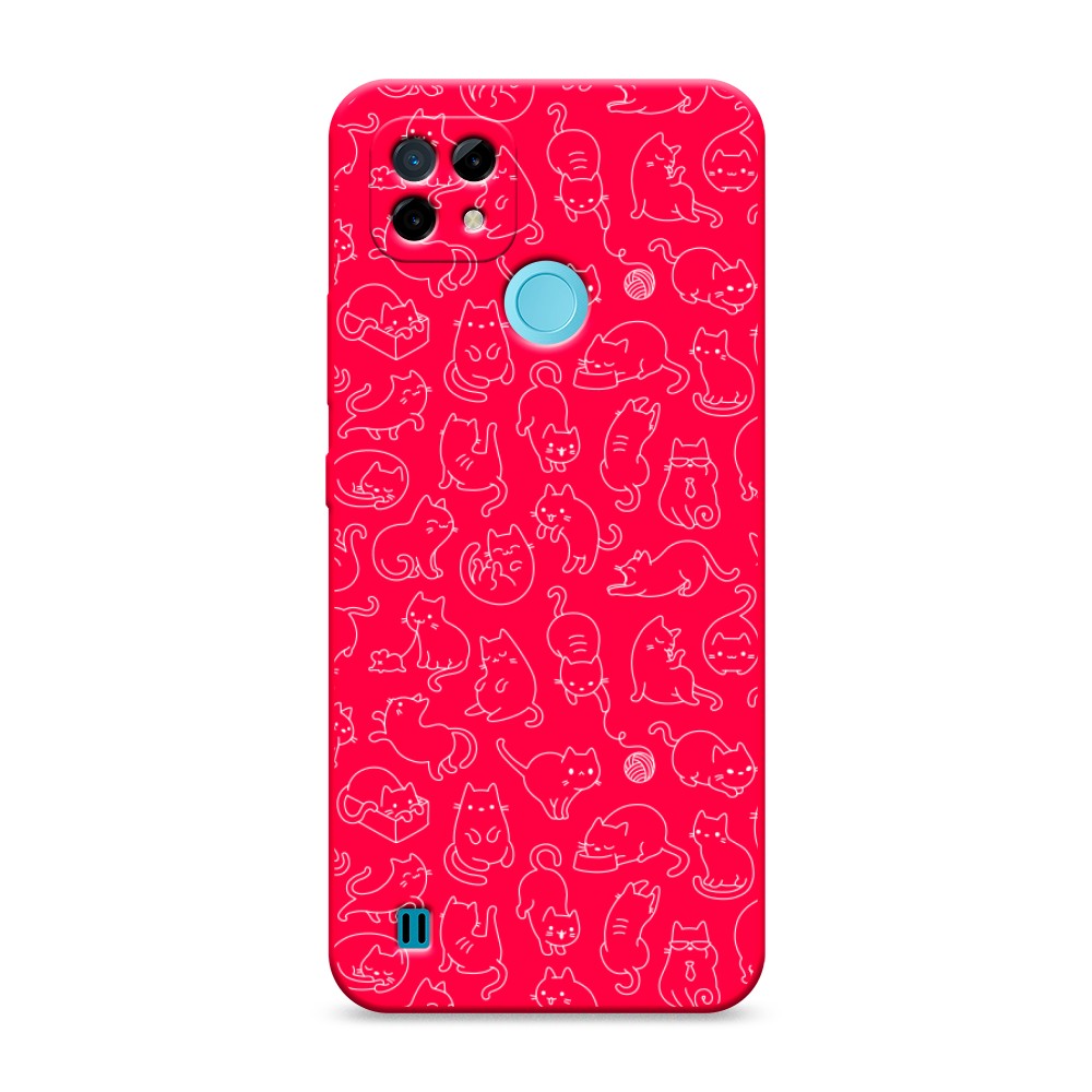 

Чехол Awog на Realme C21 "Шкодливые котики", Разноцветный, 254953-1