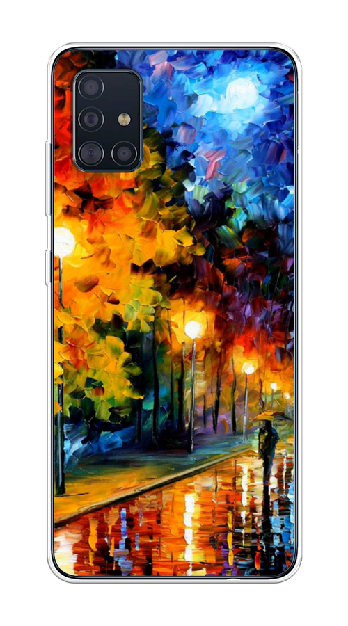 

Чехол на Samsung Galaxy A51 "Безлюдная улочка", Оранжевый;желтый;синий, 28950-1