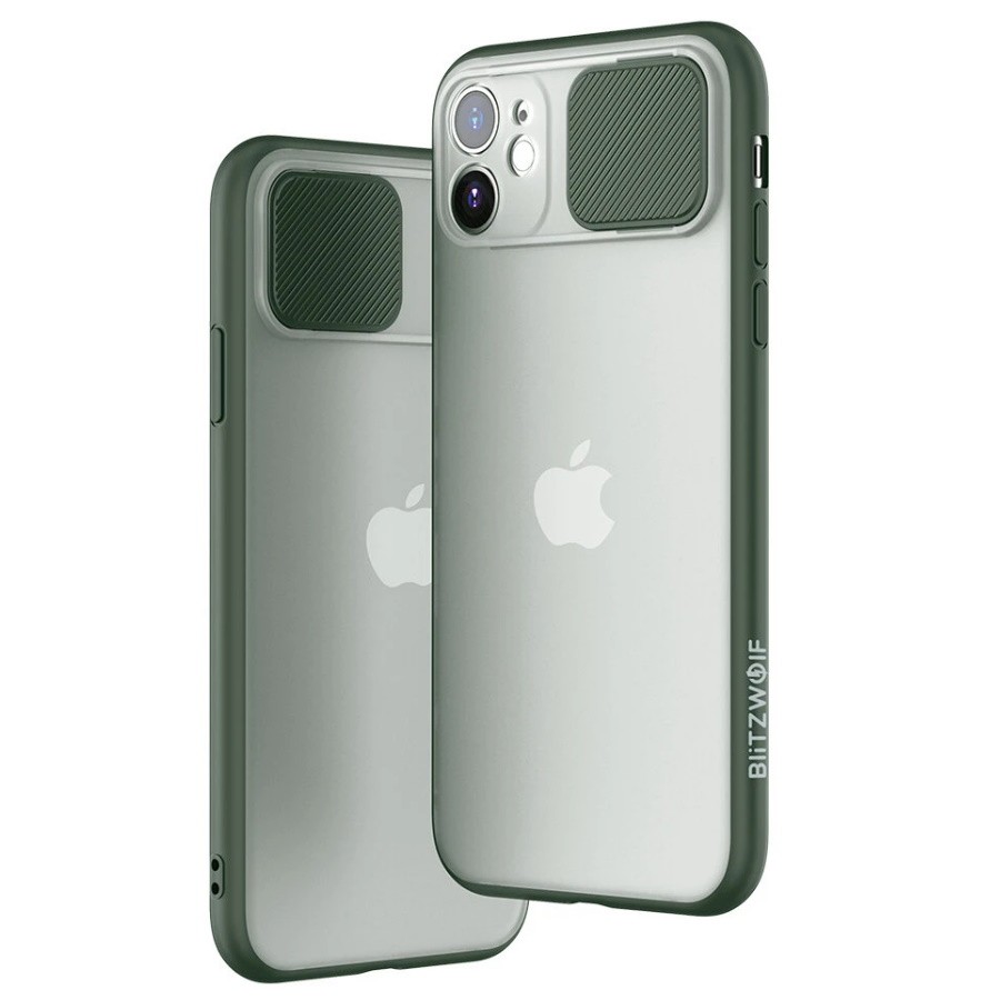 

Чехол BlitzWolf BW-AY2 Protective Case Slide Lens Cover для iPhone 11 Pro Max Green