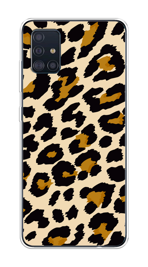 Чехол на Samsung Galaxy A51 "Леопардовый узор мелкий", Коричневый;черный;бежевый, 28950-1