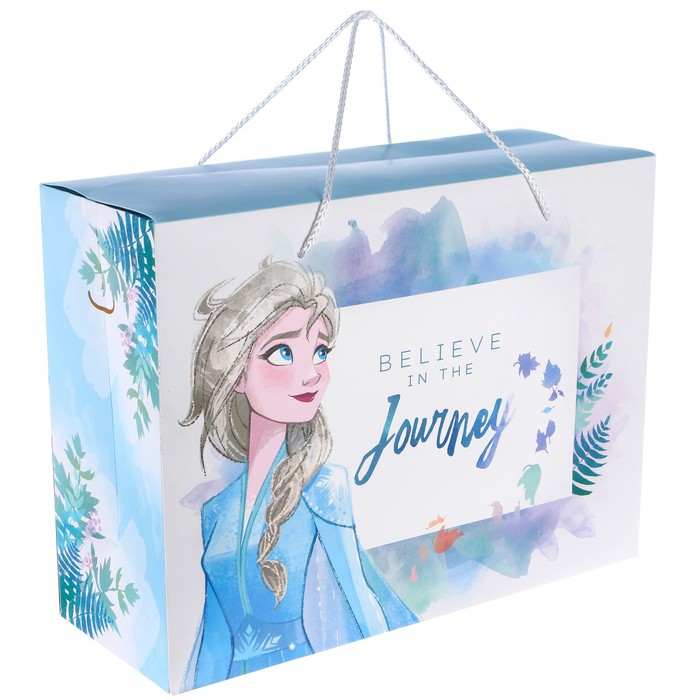 

Пакет-коробка, Journey, Холодное сердце, 40х30х15 см, Голубой