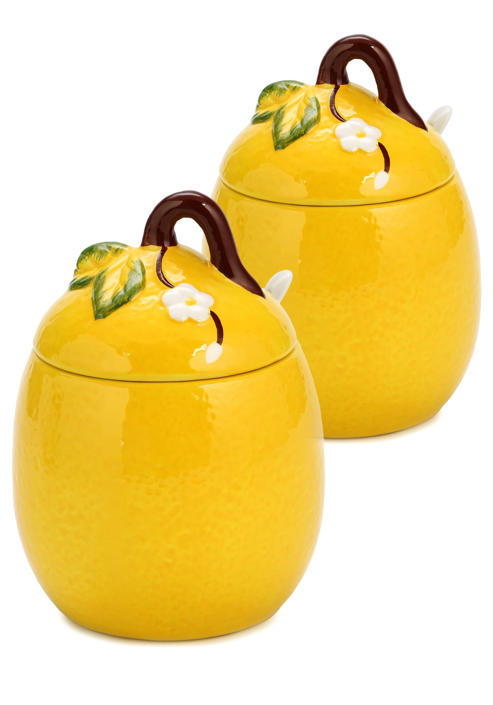 Ёмкость для сыпучих продуктов с ложкой Repast Rich harvest Лимон 10.8*10.8*13 см