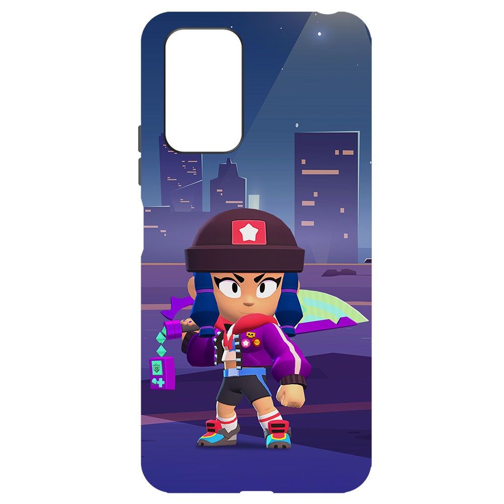 Чехол-накладка Krutoff Brawl Stars - Героиня Биби для Xiaomi Redmi Note 10 Pro