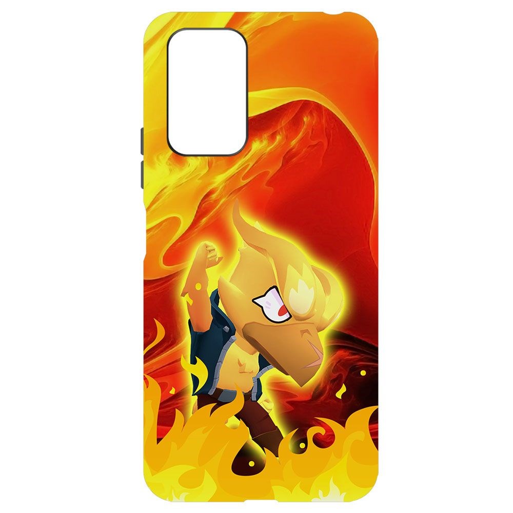 Чехол-накладка Krutoff Brawl Stars - Ворон-Феникс для Xiaomi Redmi Note 10 Pro