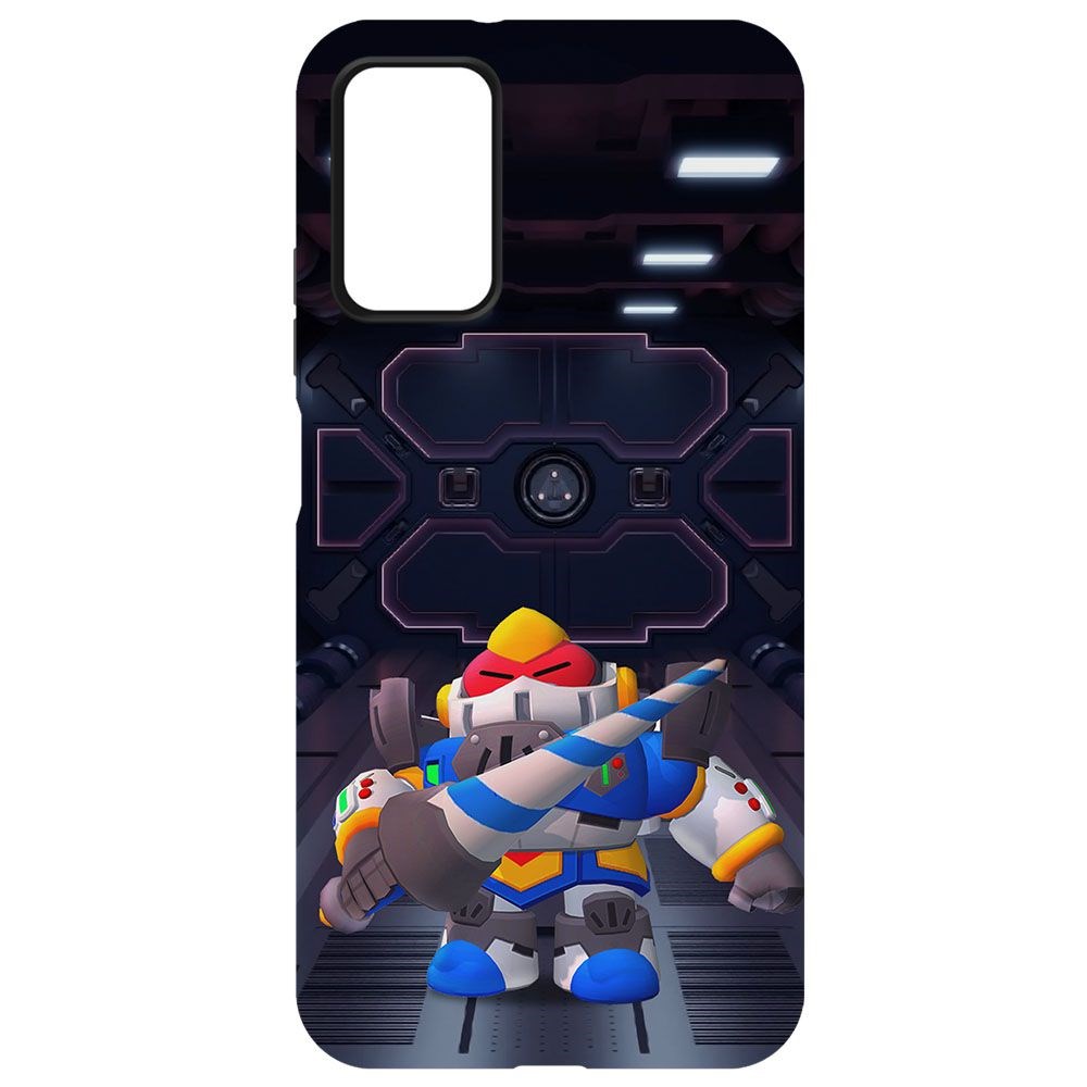 

Чехол-накладка Krutoff Brawl Stars - Паладин Вольт-Меха для Xiaomi Redmi 9T, Черный