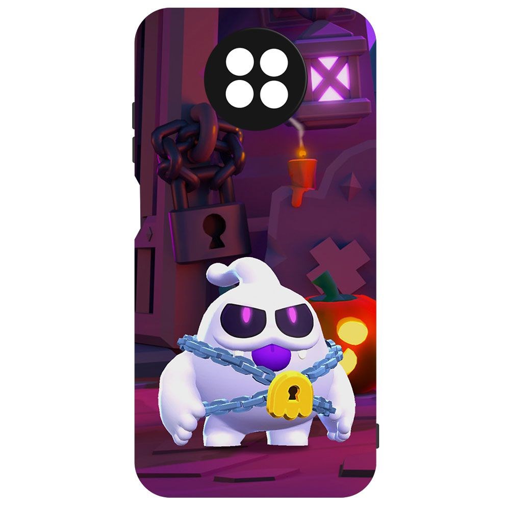 фото Чехол-накладка krutoff brawl stars - призрак скуик для xiaomi redmi note 9t