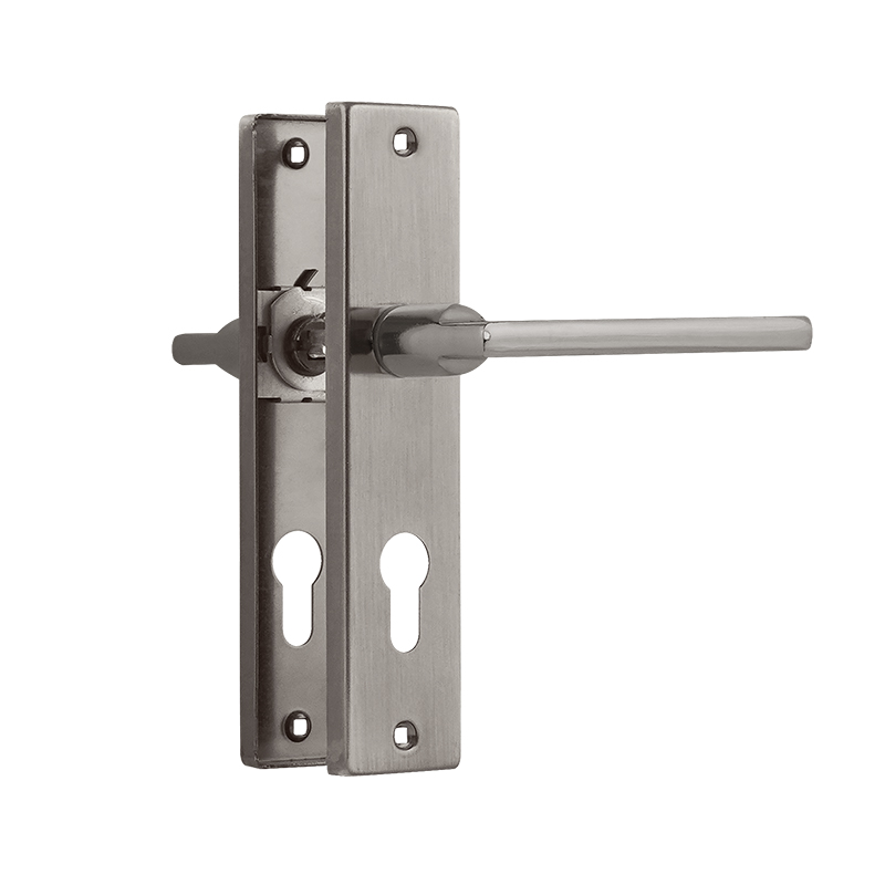 

Ручка дверная на планке НОРА-М 708К-55 мм, комплект, Матовый никель, Серый, 708К