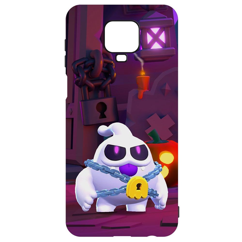 фото Чехол-накладка krutoff brawl stars - призрак скуик для xiaomi redmi note 9s