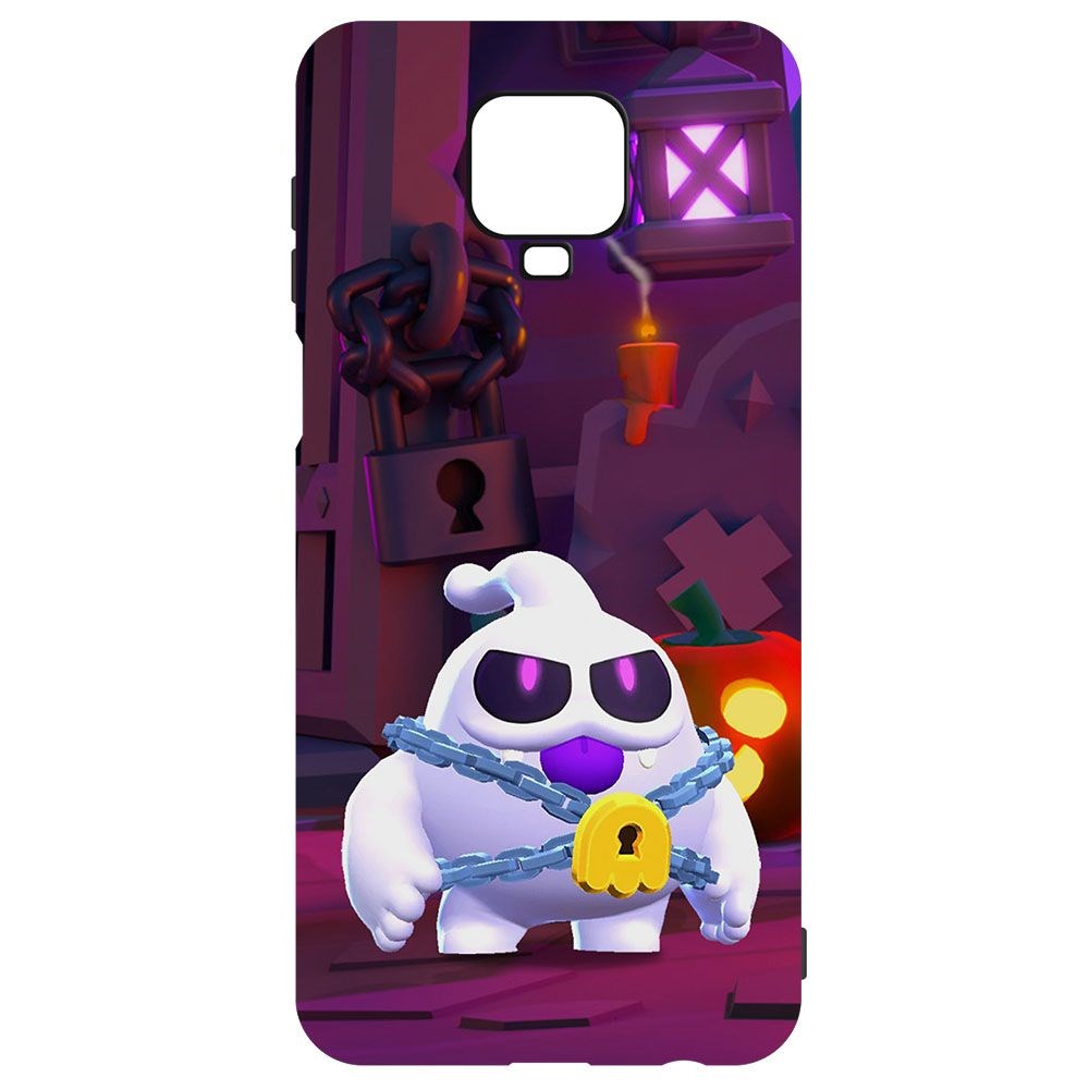 фото Чехол-накладка krutoff brawl stars - призрак скуик для xiaomi redmi note 9 pro