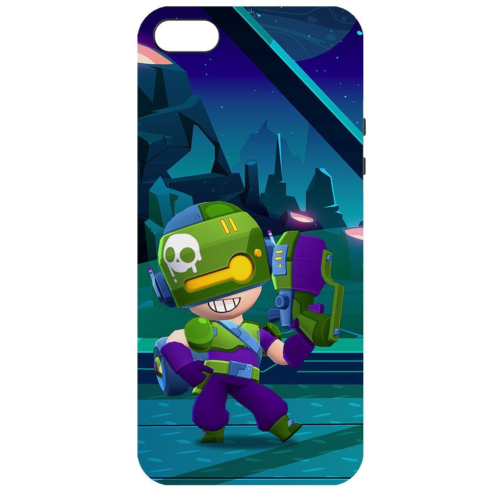 

Чехол-накладка Krutoff Brawl Stars - Контрабандистка Пенни для iPhone 5/5s, Черный