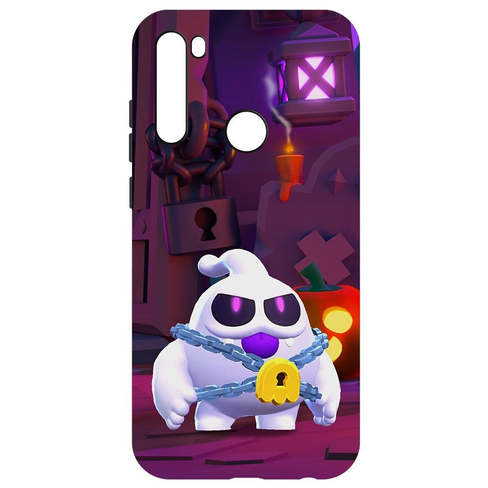 

Чехол-накладка Krutoff Brawl Stars - Призрак Скуик для Xiaomi Redmi Note 8T, Черный
