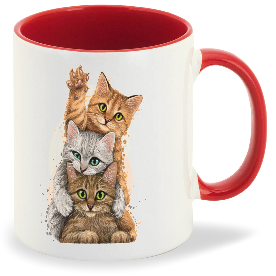 

Кружка CoolPodarok Животные.Три кошки, Животные.Три кошки