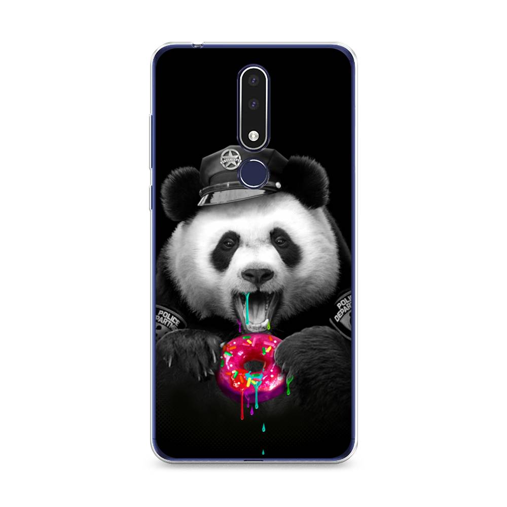 

Чехол Awog на Nokia 3.1 Plus / Нокиа 3.1 Plus "Панда police", Черный;белый;розовый, 122850-2