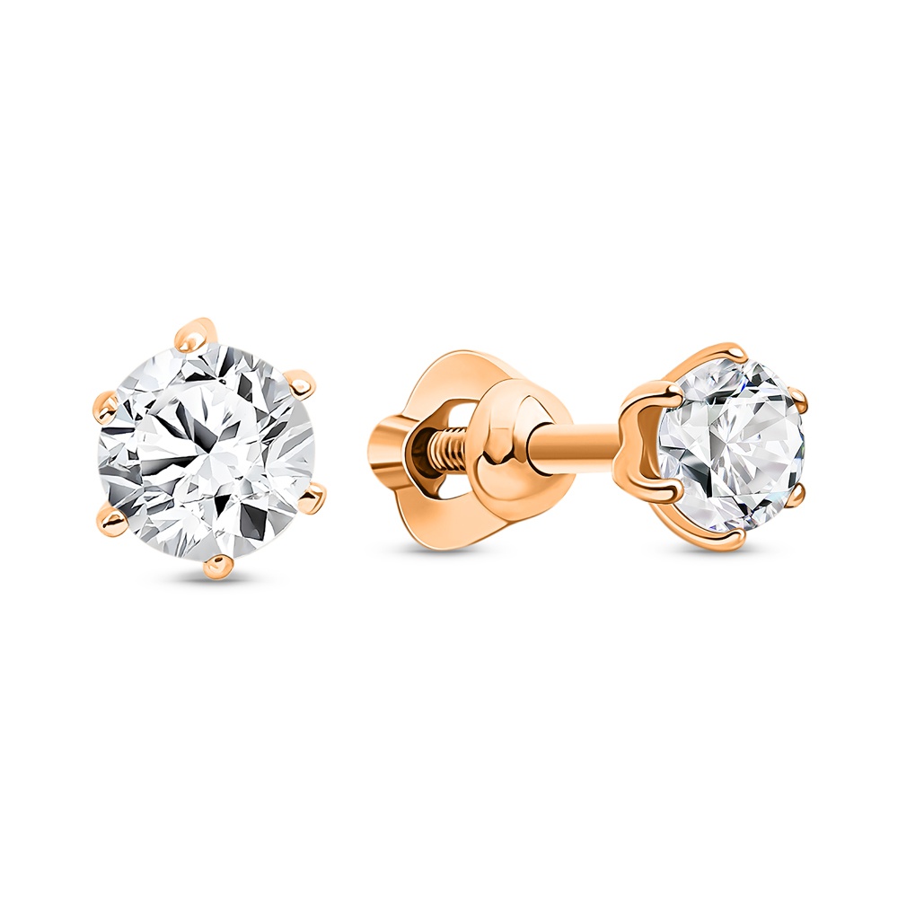 

Серьги из золота 585Gold 302007795, фианит, 302007795