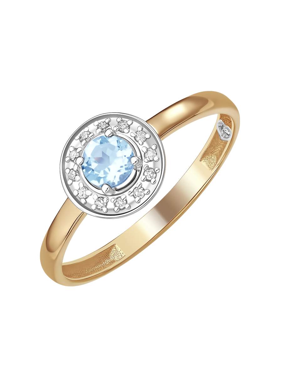 

Кольцо из золота р. 19,5 SOFIA BRILLIANT 113300490Т, бриллиант\топаз, 113300490Т