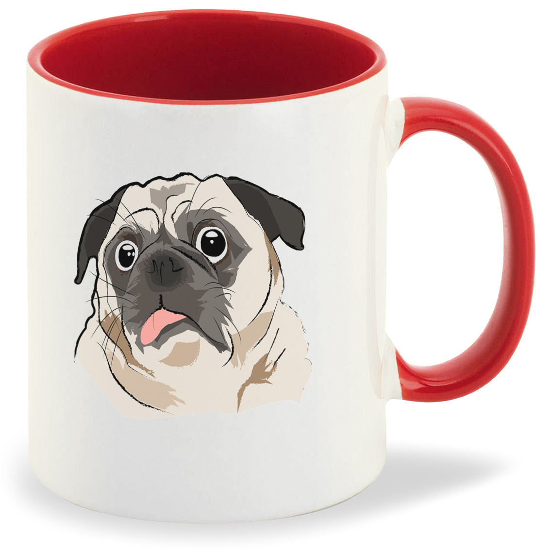 

Кружка CoolPodarok Животные. Мопс, Животные. Мопс