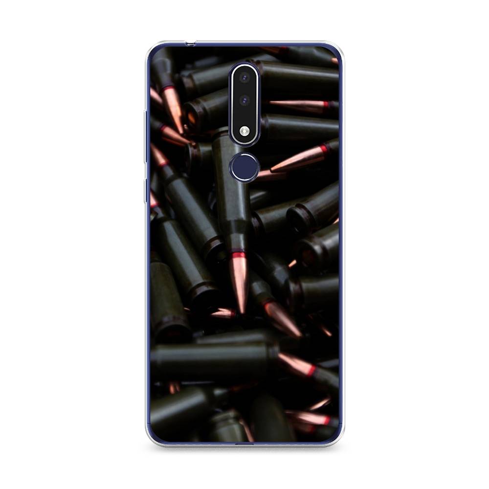 

Чехол Awog на Nokia 3.1 Plus / Нокиа 3.1 Plus "Пули черные", Черный;коричневый, 122850-5