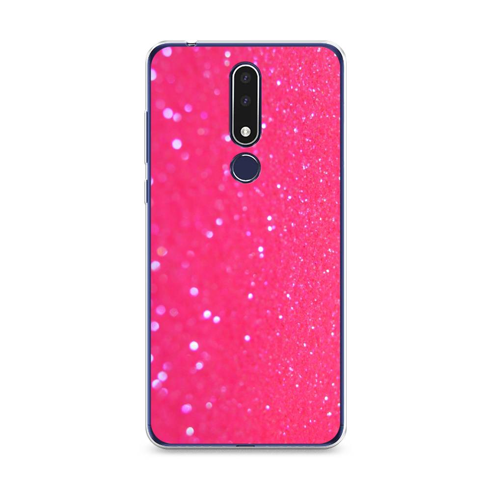 

Чехол Awog "Малиновые блестки рисунок" для Nokia 3.1 Plus