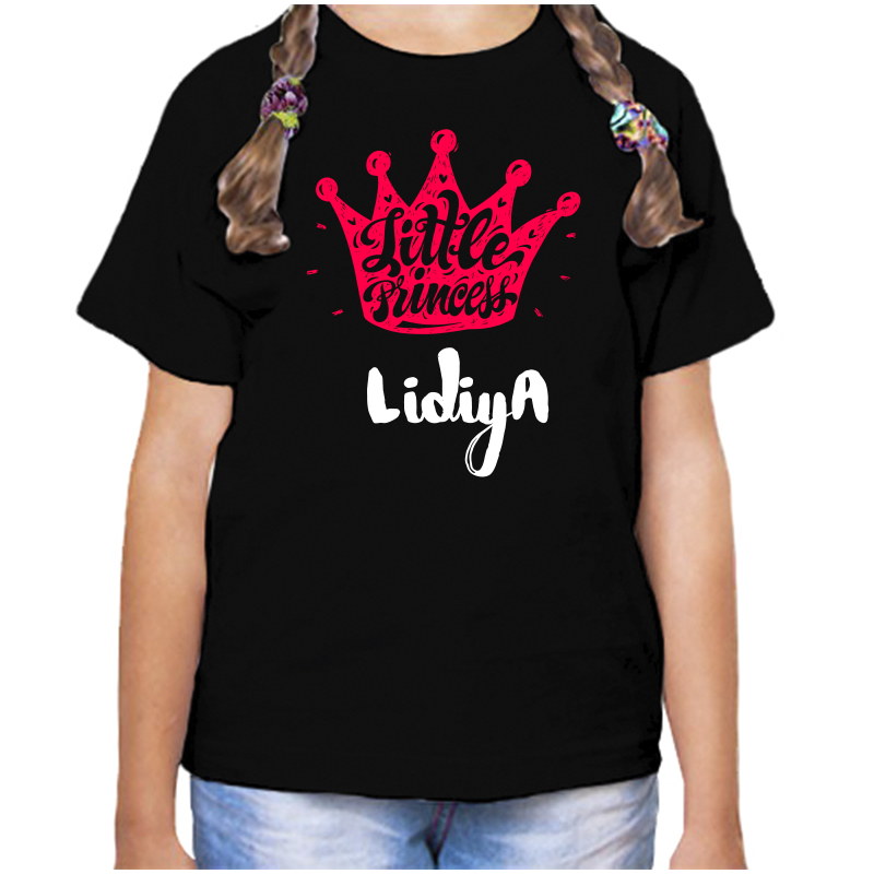 

Футболка девочке черная 28 р-р little princess лидия, Черный, fdd_little_princess_lidiya