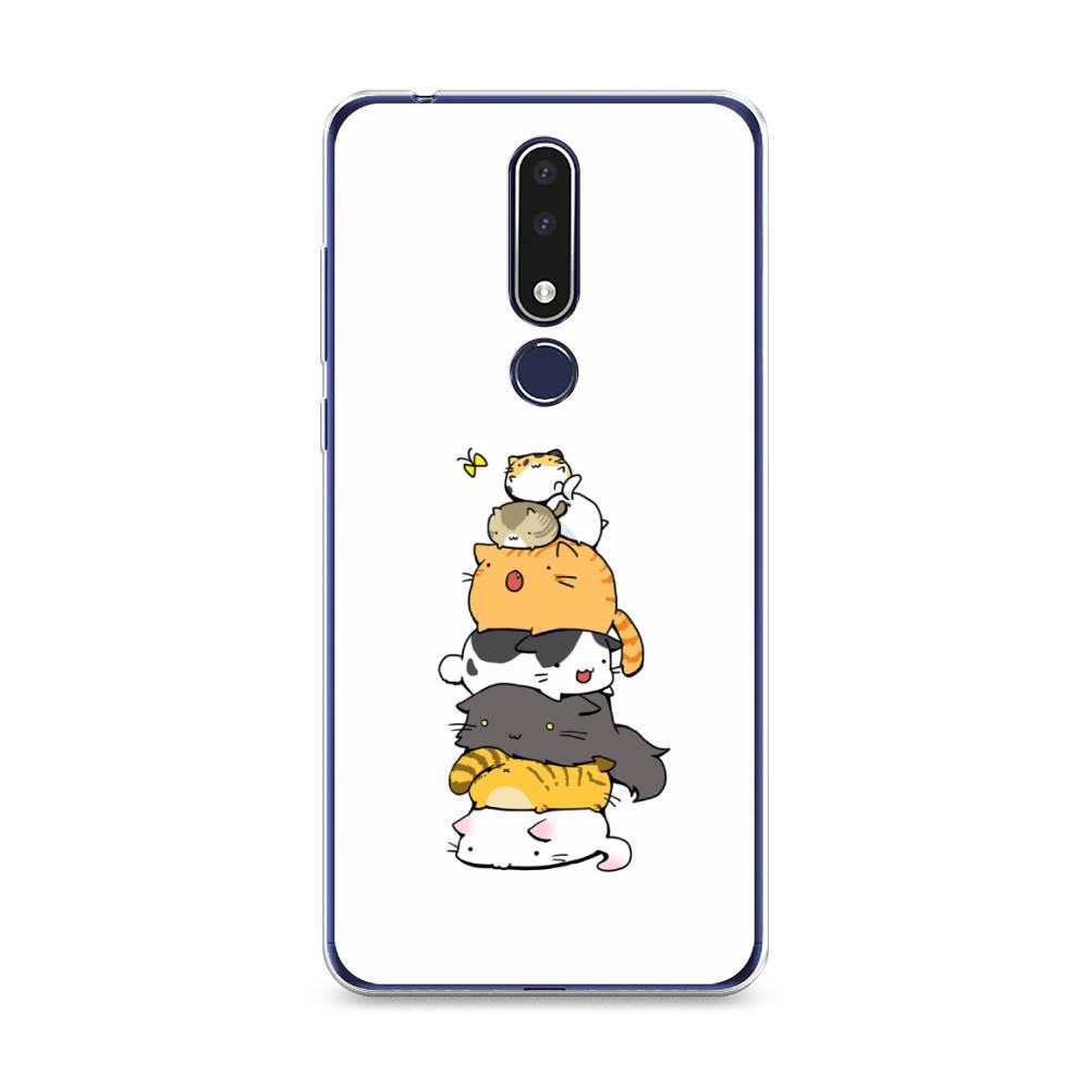 

Чехол Awog на Nokia 3.1 Plus / Нокиа 3.1 Plus "Бутерброд из котиков", Коричневый;белый;серый, 122850-10