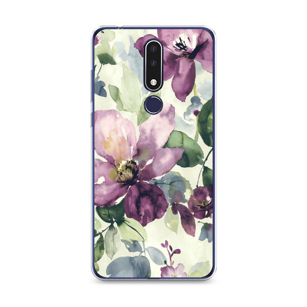 

Чехол Awog на Nokia 3.1 Plus / Нокиа 3.1 Plus "Сиреневые цветы-акварель", Фиолетовый, 122850-10