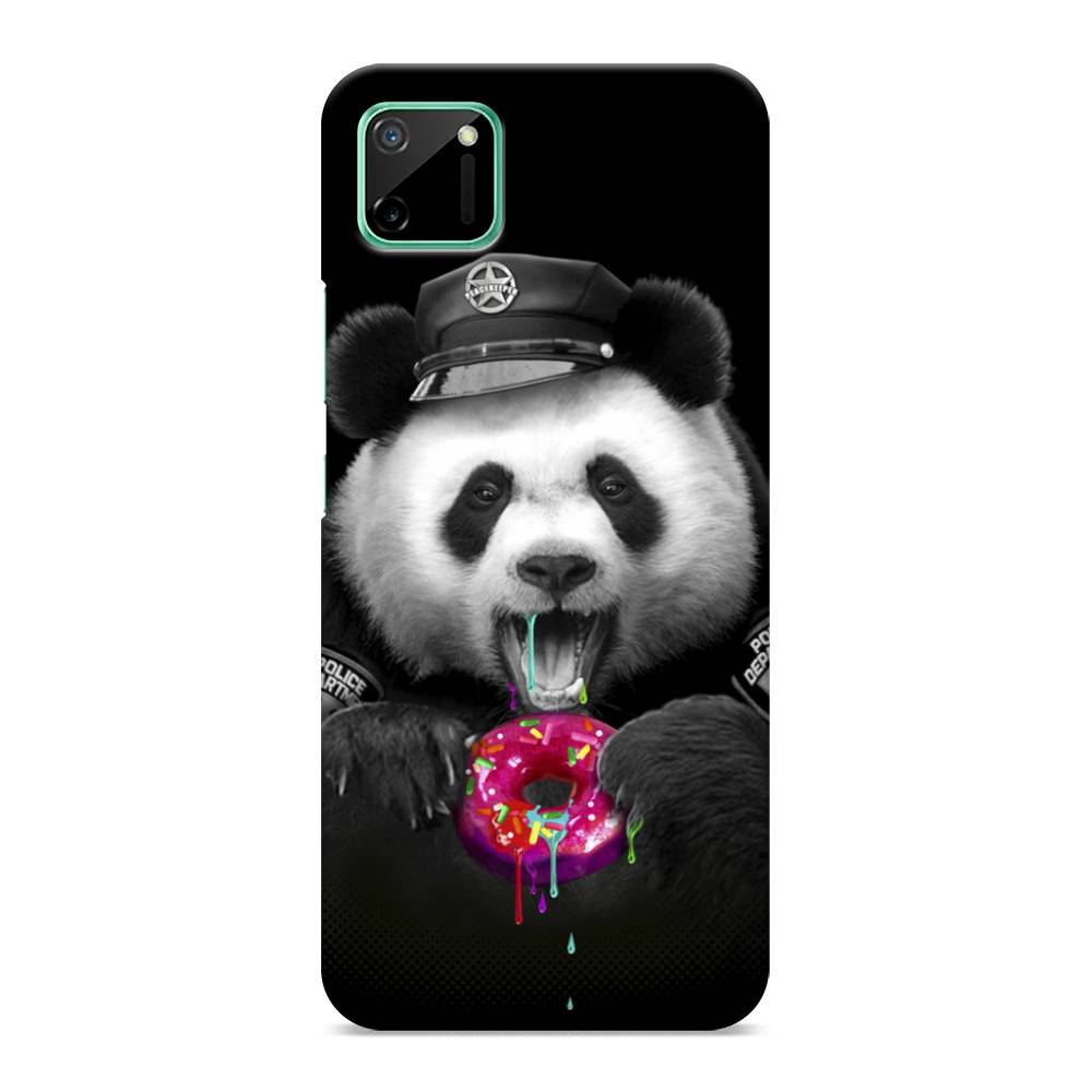 

Пластиковый чехол "Панда police" на Realme C11, 253820-1