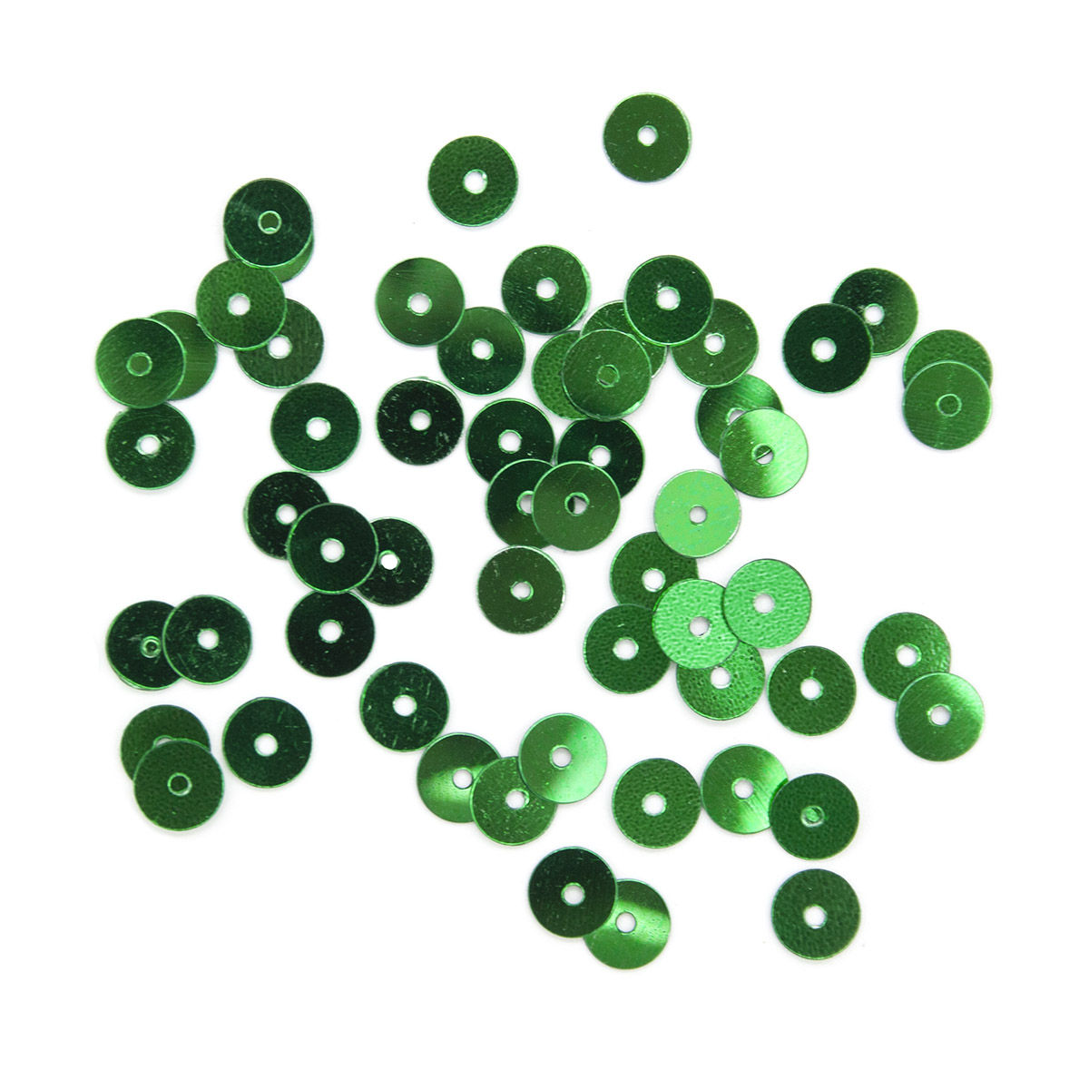 Пайетки плоские Astra&Craft, 6 мм, 10 г (4 зеленый), 10 упак