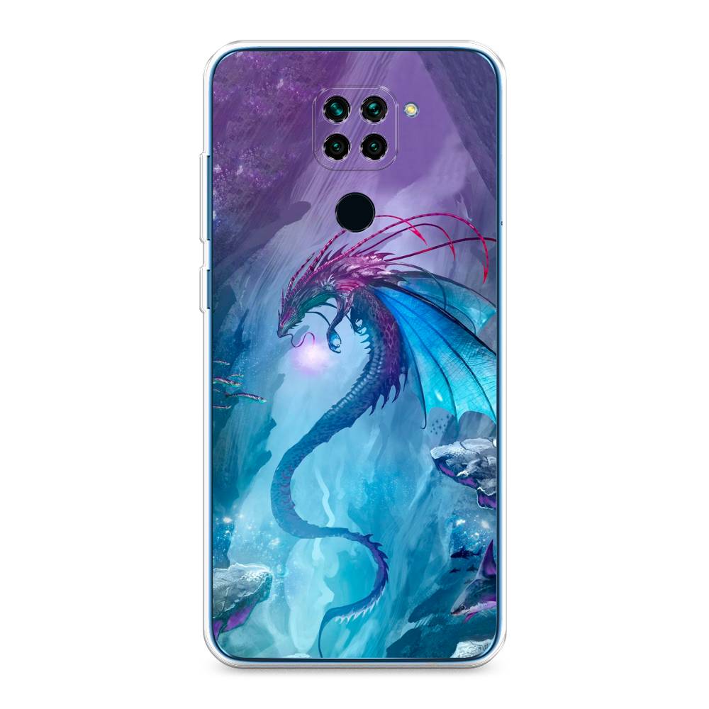 фото Силиконовый чехол "водный дракон" на xiaomi redmi note 9 awog