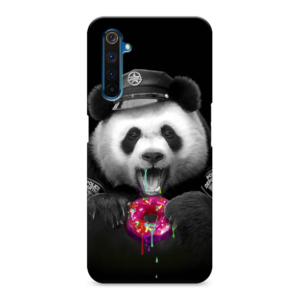 

Пластиковый чехол "Панда police" на Realme 6 Pro, 252820-1
