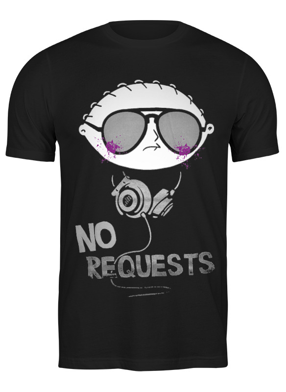 

Футболка мужская Printio No requests черная 3XL, Черный, No requests