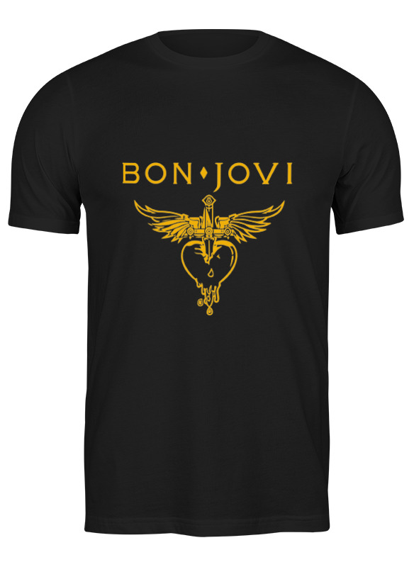 

Футболка мужская Printio Bon jovi черная S, Черный, Bon jovi