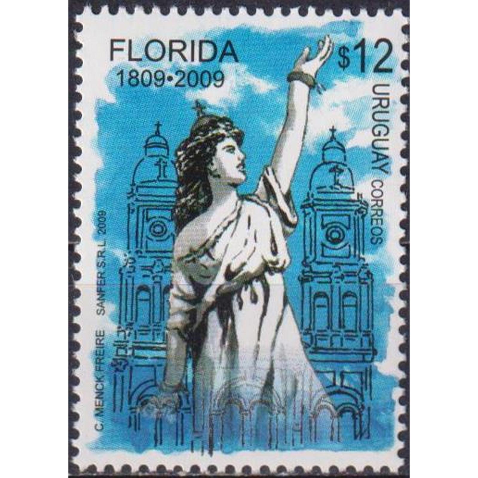 

Почтовые марки Уругвай 200-летие города Флориды Архитектура, Туризм