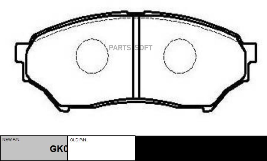 

Тормозные колодки Ctr gk0603