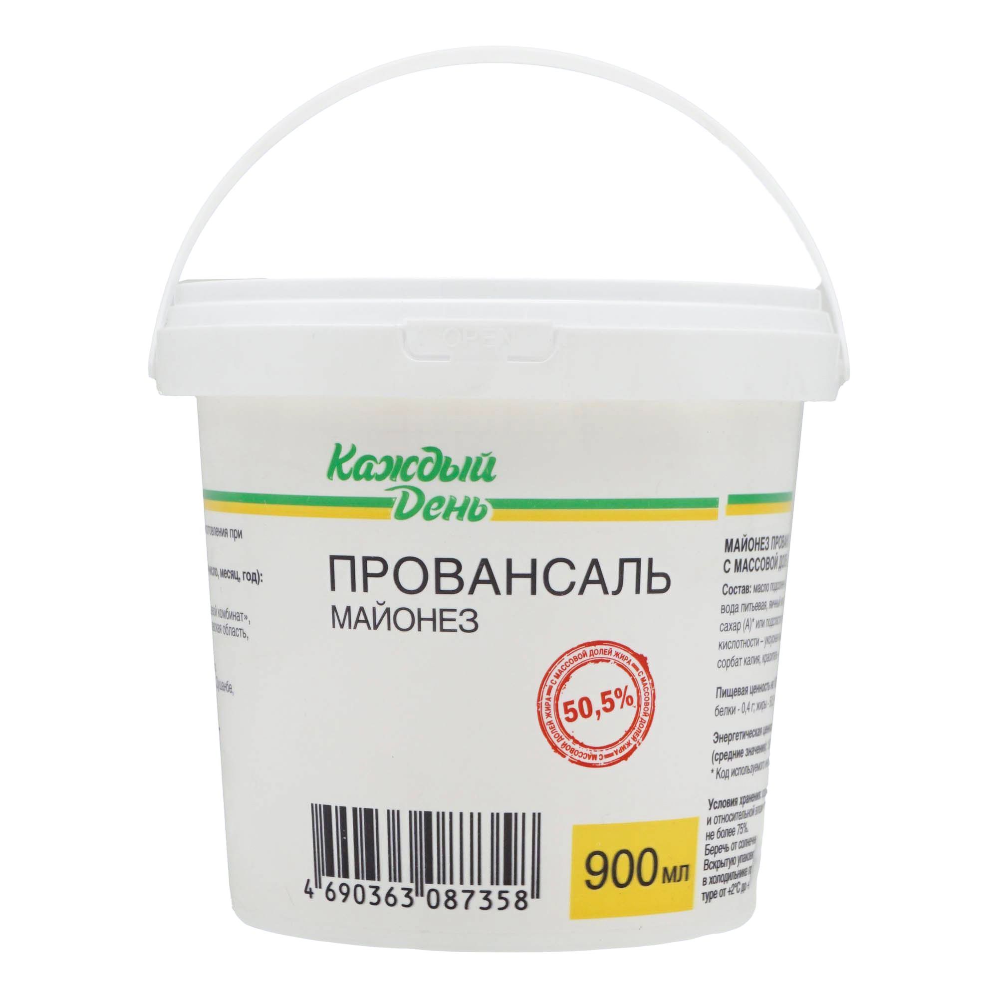 Майонез «Каждый День» Провансаль 50,5%, 900 мл