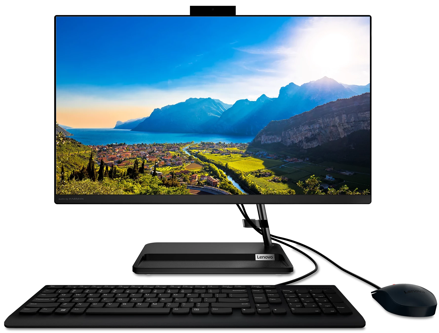 фото Моноблок lenovo ideacentre aio 3 gen 6 черный (f0g001bkru)