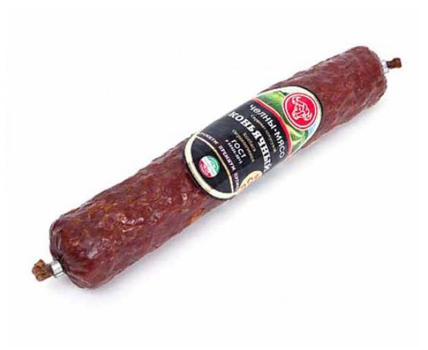 

Колбаса сырокопченая «Челны-мясо» Сервелат Коньячный (0,8-1,2 кг), 1 упаковка +- 1 кг