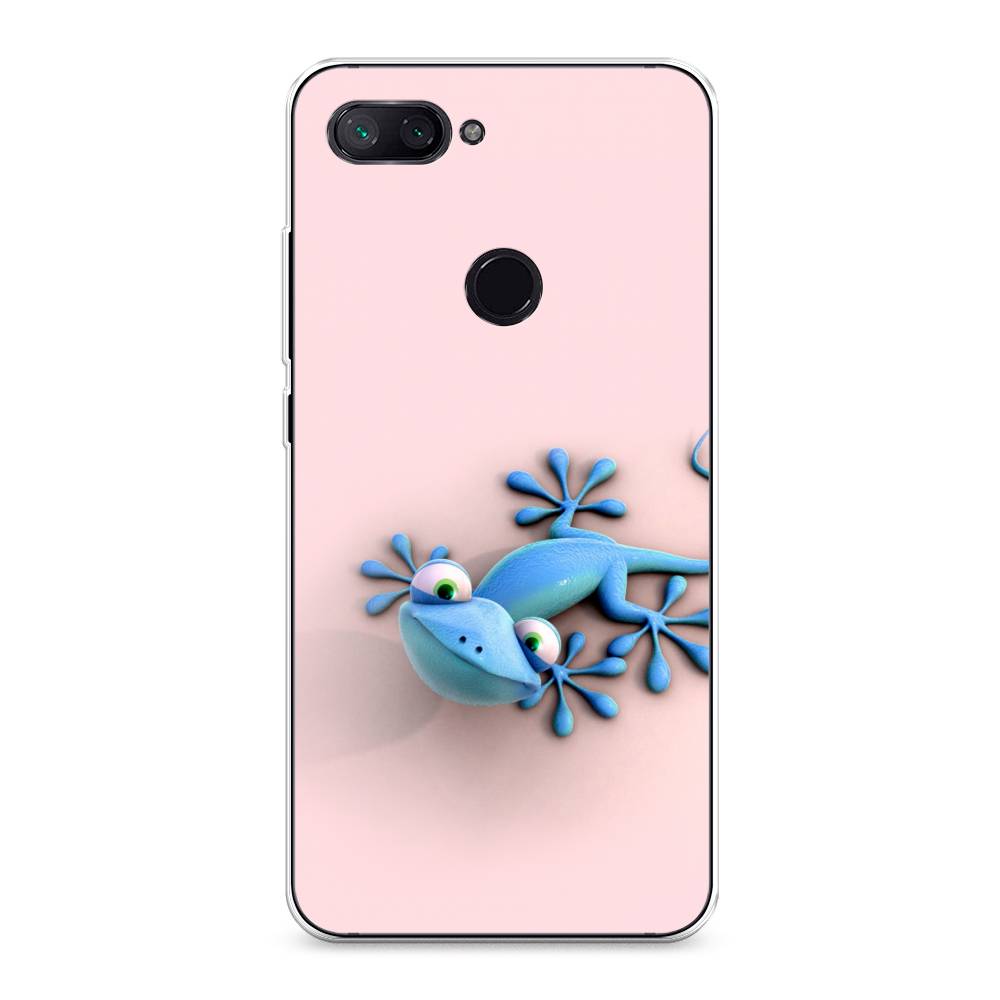 

Чехол Awog на Xiaomi Mi 8 Lite "Голубая ящерка", Разноцветный, 34550-2