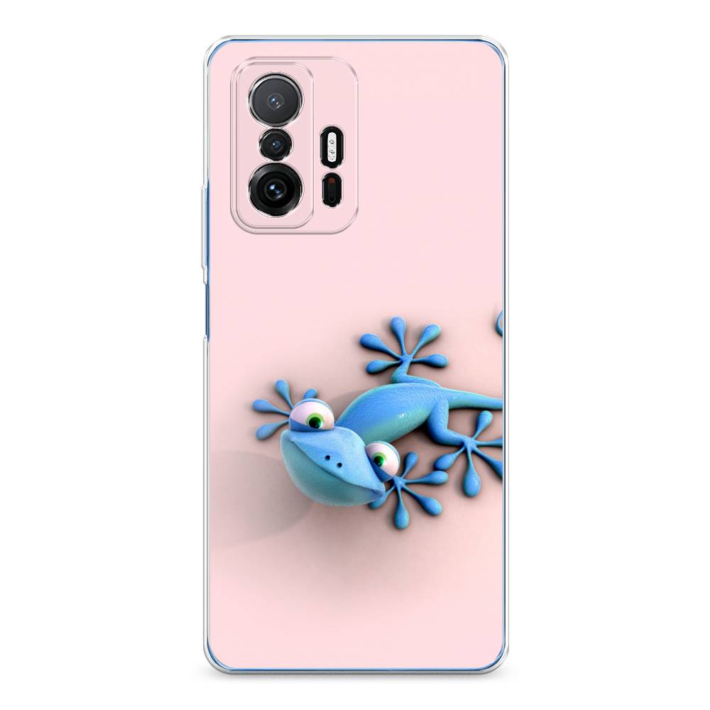 

Чехол Awog на Xiaomi Mi 11T/11T Pro "Голубая ящерка", Разноцветный, 311250-2