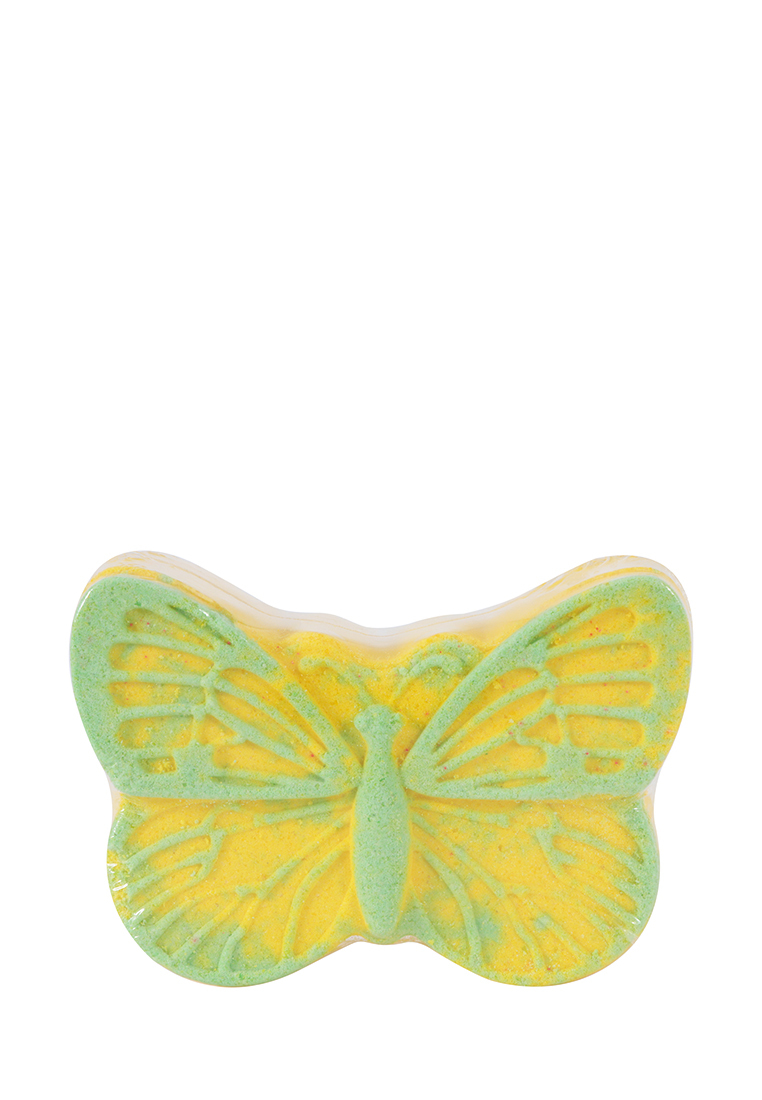 Бомбочка для ванны Kari Бабочка, желтая аппликация eva крошкой бабочка