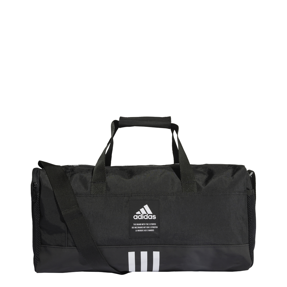 

Дорожная сумка унисекс Adidas 4ATHLTS DUF M черная, 55х27х23 см, 4ATHLTS DUF M