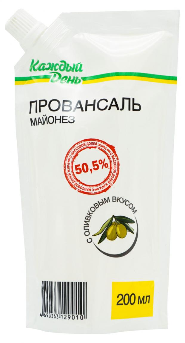 Майонез АШАН «Каждый День» оливковый 50,5%, 200 мл