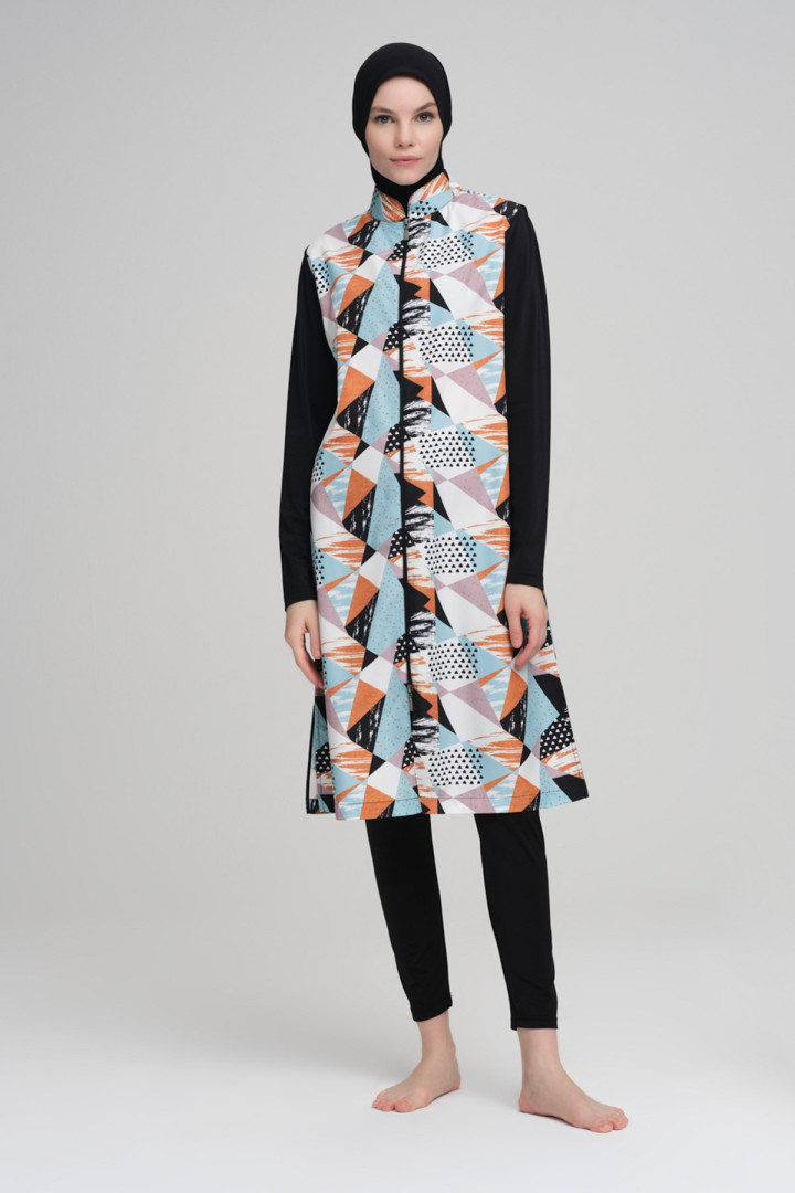 

Буркини женский Hasema 2244 синий 2XL (товары доставляются из-за рубежа), 2244